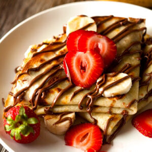 Nutella strawberry crape